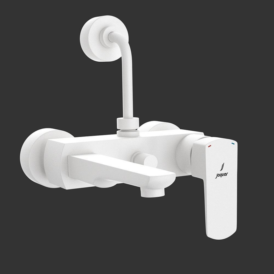 Picture of Single Lever Bath and Shower Mixer - White Matt