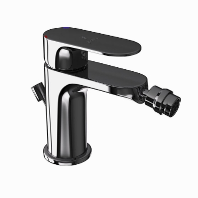 Picture of Single Lever Bidet Mixer with Popup Waste - Black Chrome