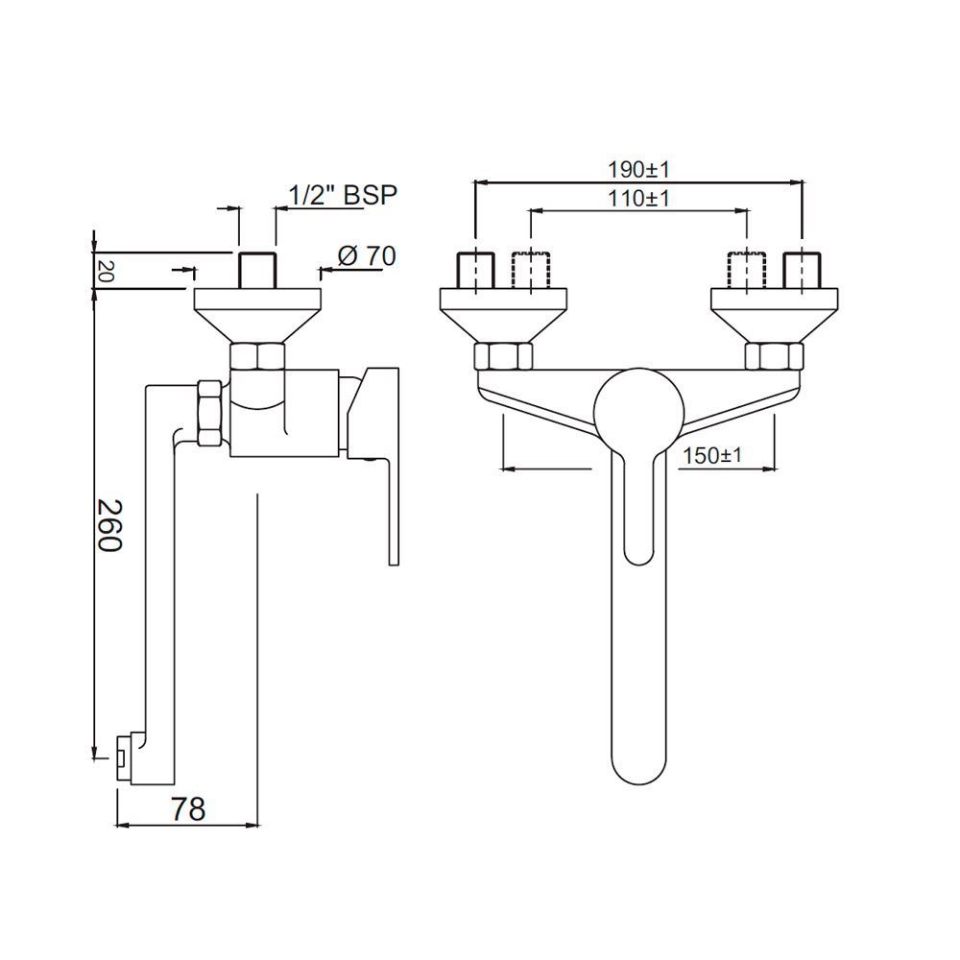 Jaquar Faucets, Fusion, FUS29163 Single Lever Sink Mixer Swinging