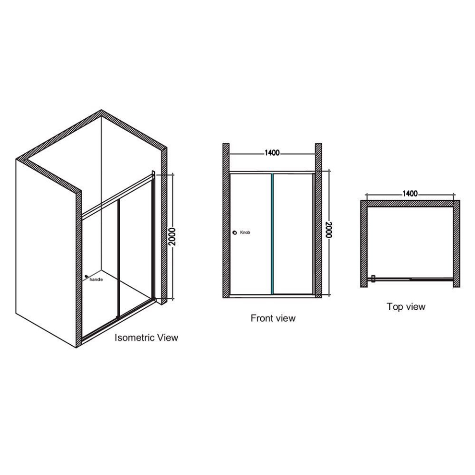 Jaquar Shower Enclosure, Frameless, IARA 1850R Price Jaquar UAE