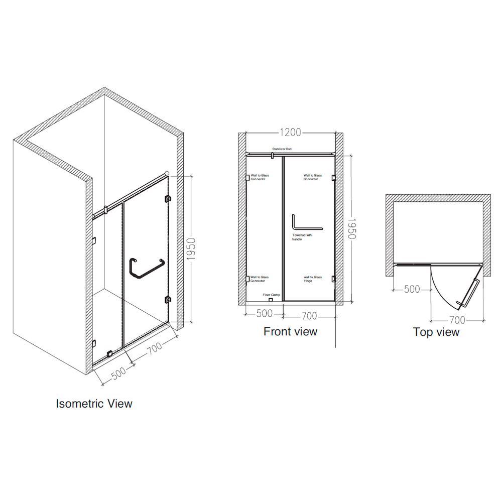 Jaquar Shower Enclosure Frameless Iara 1820 W Price Jaquar Uae