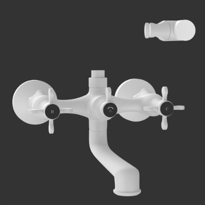 Picture of Bath & Shower Mixer - White Matt