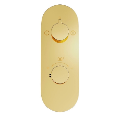 Picture of Aquamax Thermostatic Shower Mixer - Gold Bright PVD