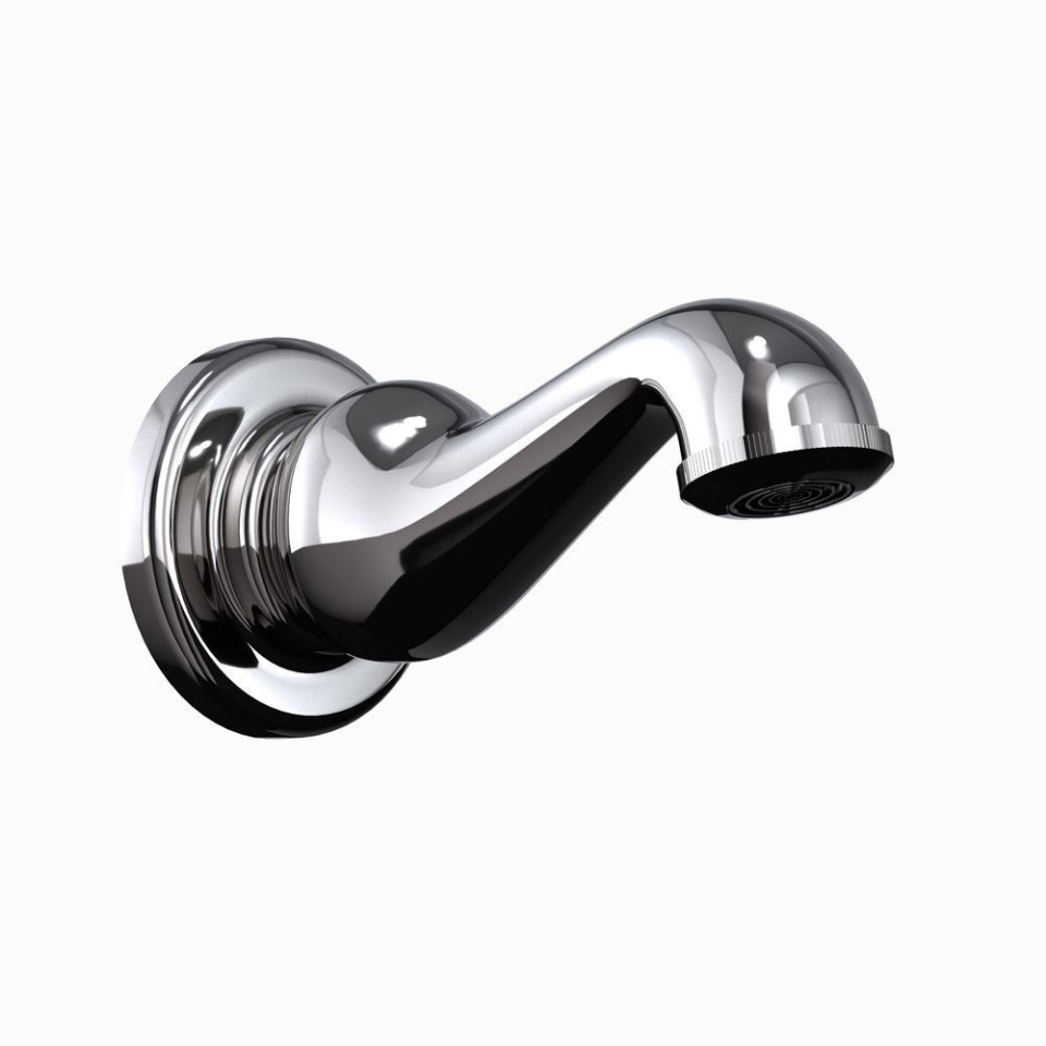 Picture of Queen's Bath Spout - Black Chrome