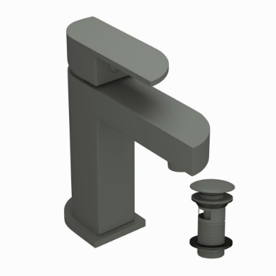 Picture of Single Lever Basin Mixer with click clack waste - Graphite