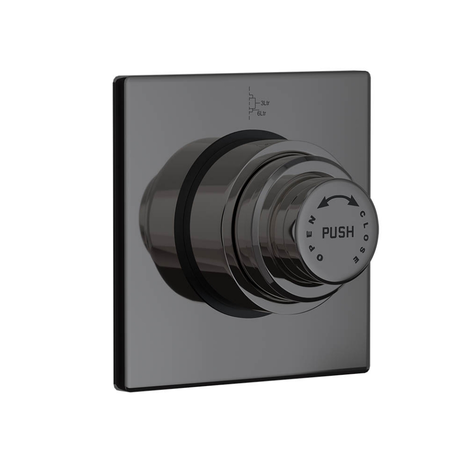 Picture of Metropole Regular In-wall Flush Valve - Black Chrome