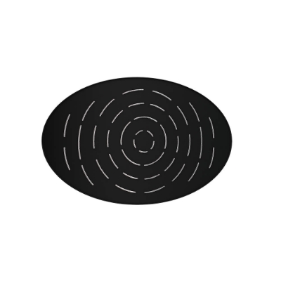 Picture of Oval Shape Maze Overhead Shower - Black Matt