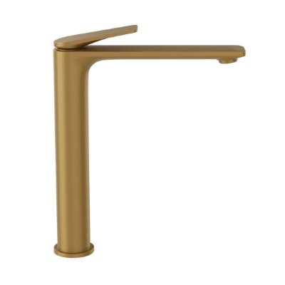 Picture of Single Lever High Neck Basin Mixer - Gold Matt PVD