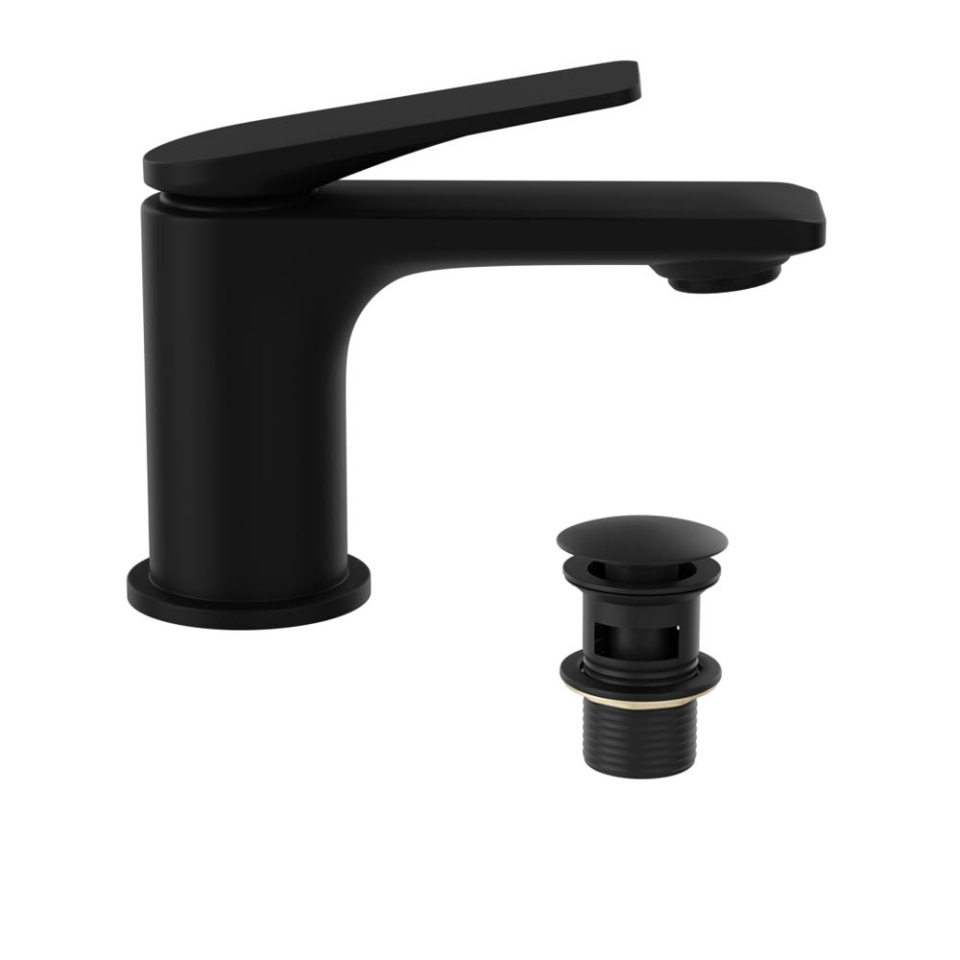 Picture of Single Lever Basin Mixer - Black Matt