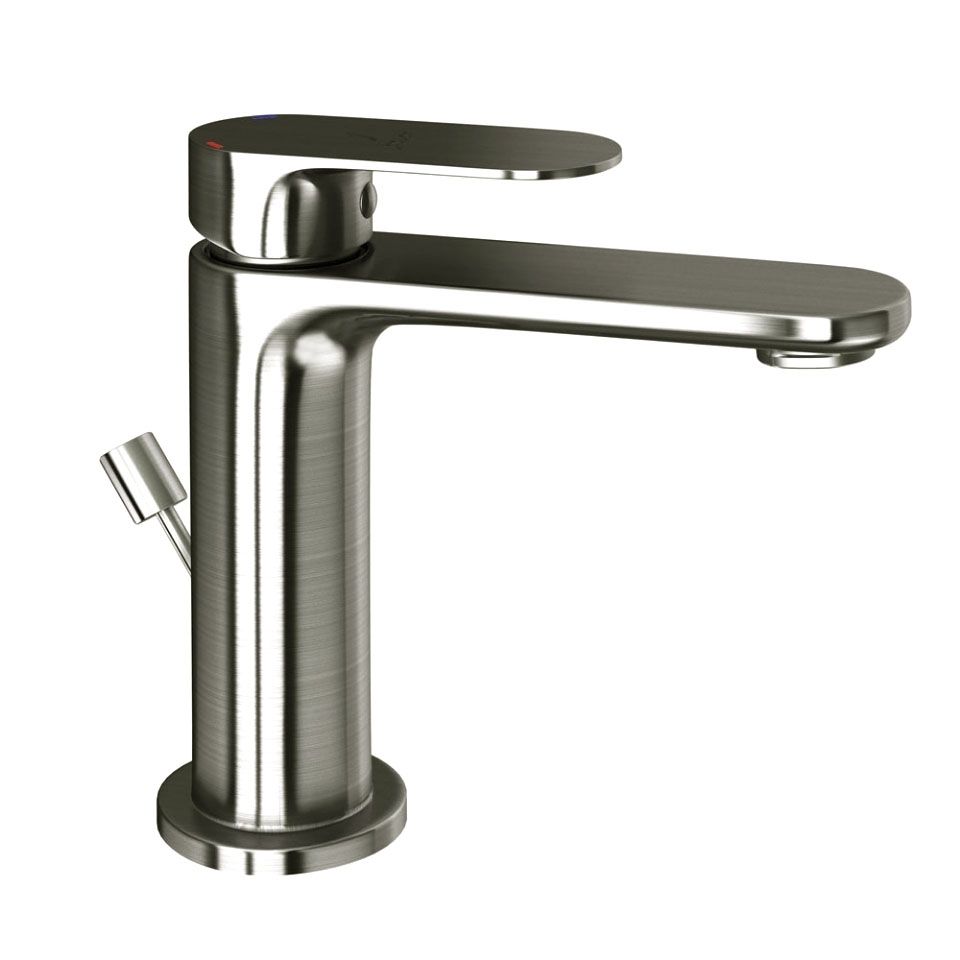 Picture of Single Lever Basin Mixer with Popup Waste - Stainless Steel