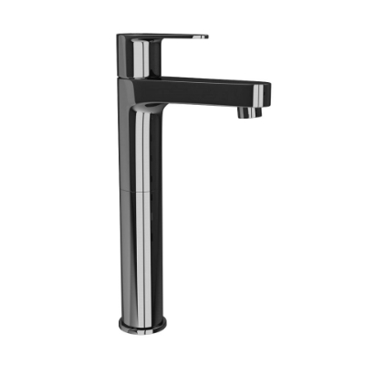 Picture of High Neck Basin Tap - Black Chrome