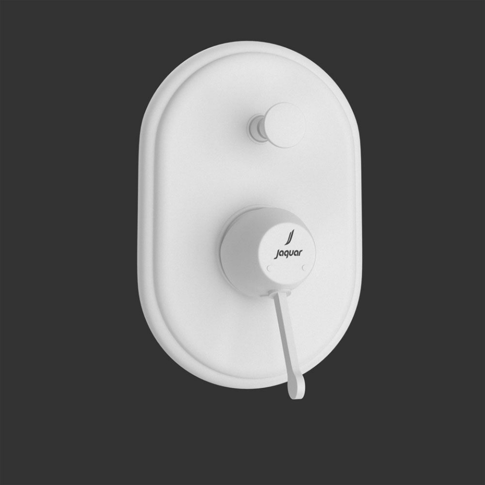 Picture of Single Lever In-wall Diverter - White Matt