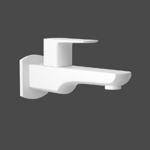 Picture of Bib Tap with Wall Flange - White Matt