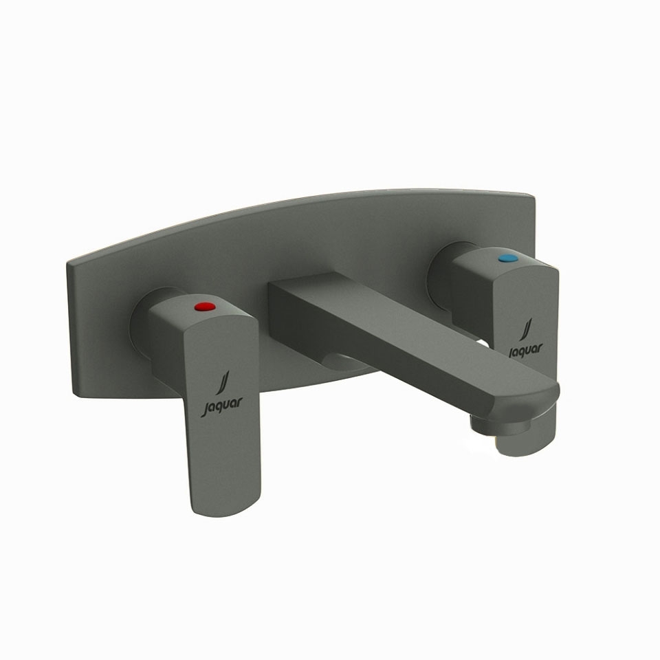 Picture of 3 Hole Basin Mixer Wall Mounted - Graphite