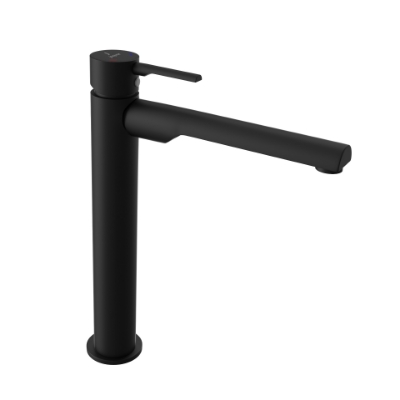 Picture of Single Lever High Neck Basin Mixer - Black Matt