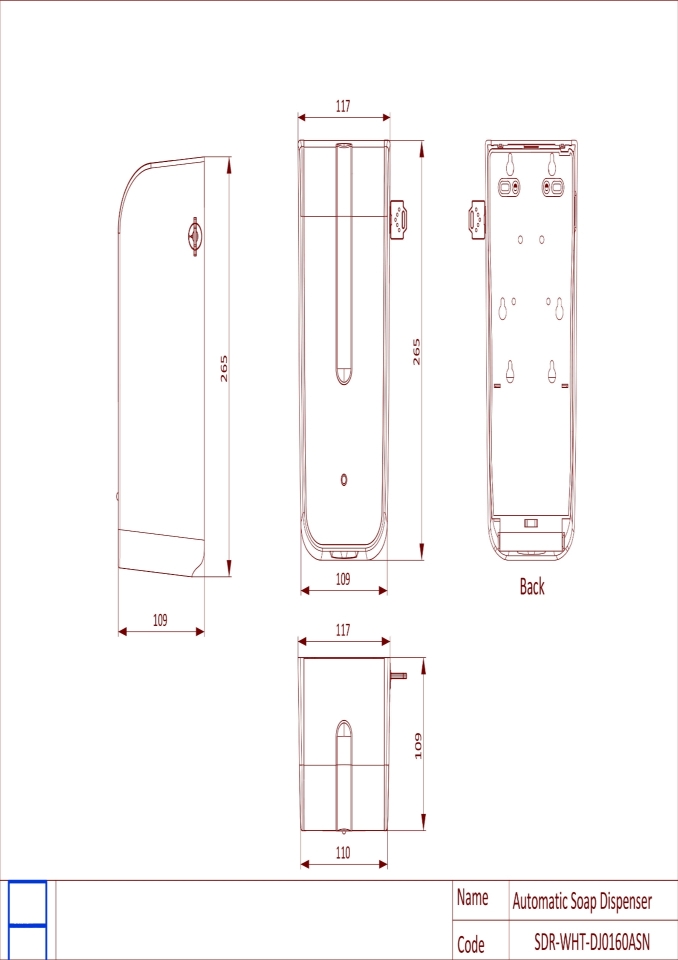 Washroom Accessories Soap Dispensers Automatic Soap Dispensers DJ0160AS Jaquar UAE