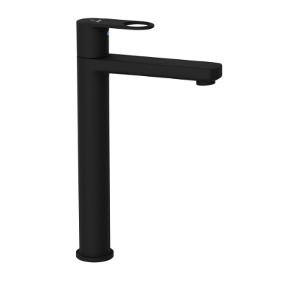 Picture of High Neck Basin Tap - Black Matt