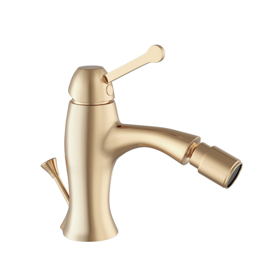 Picture of Single Lever Bidet Mixer with Popup Waste - Auric Gold