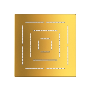 Picture of Square Shape Maze Overhead Shower - Gold Bright PVD
