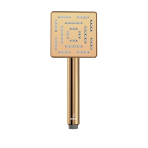 Picture of Single Function Square Shape Maze Hand Shower - Auric Gold