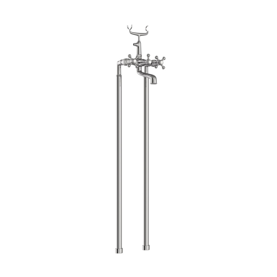 Picture of Bath & Shower Mixer with Telephone Shower Crutch - Chrome