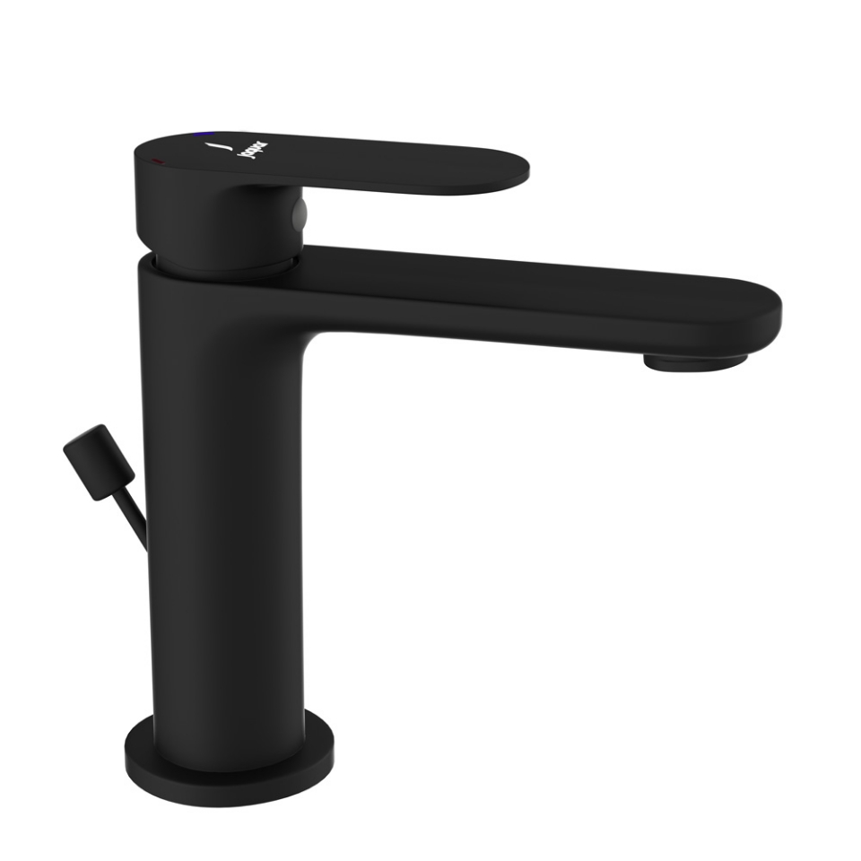 Picture of Single Lever Basin Mixer with Popup Waste - Black Matt