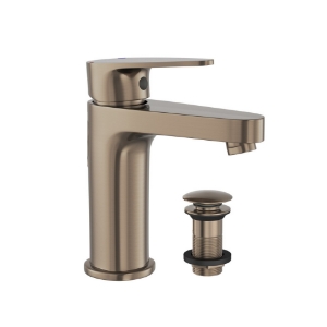 Picture of Single Lever Basin Mixer with click clack waste - Gold Dust