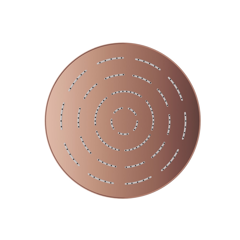 Picture of Round Shape Maze Overhead Shower - Blush Gold PVD