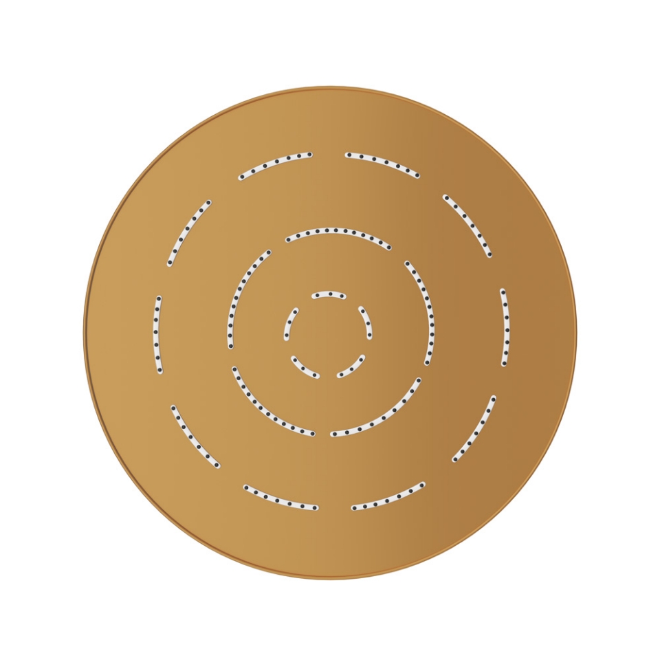 Picture of Single Function Round Shape Maze Overhead Shower - Gold Matt PVD