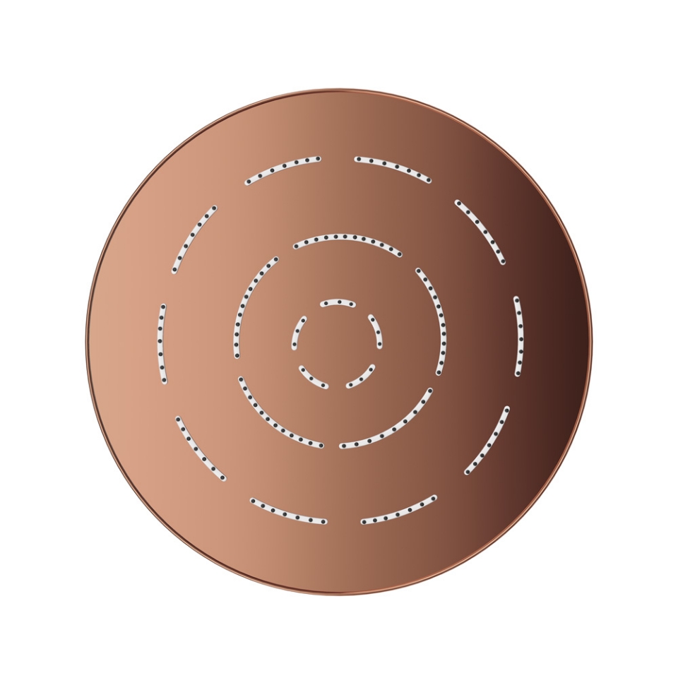 Picture of Single Function Round Shape Maze Overhead Shower - Blush Gold PVD