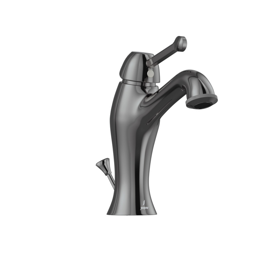 Picture of Single Lever Basin Mixer with Popup Waste - Black Chrome