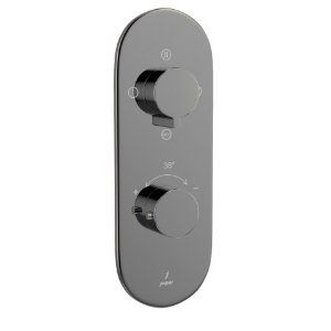 Picture of Aquamax Thermostatic Shower Mixer - Black Chrome