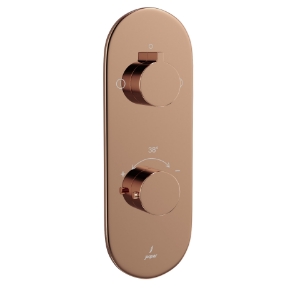Picture of Aquamax Thermostatic Shower Mixer - Blush Gold PVD
