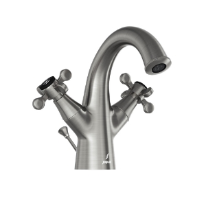 Picture of Monoblock Basin Mixer with popup waste - Stainless Steel