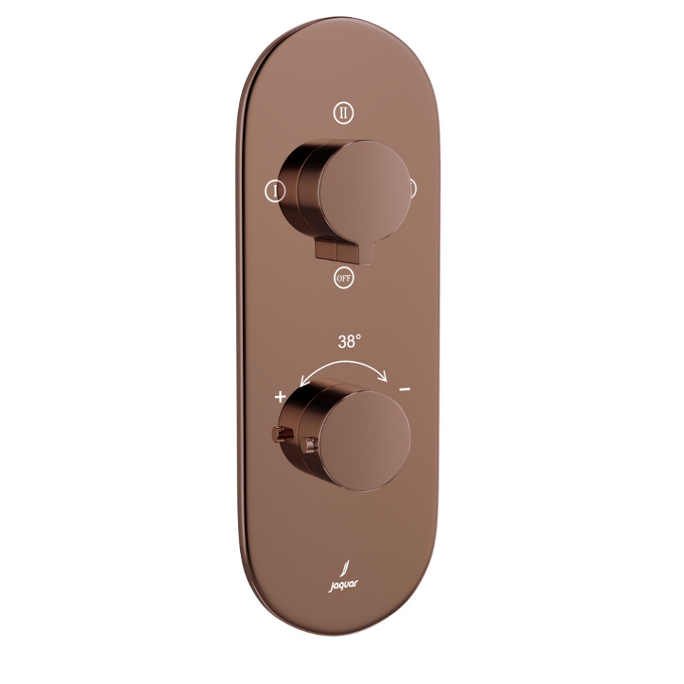 Picture of Aquamax Thermostatic Shower Mixer - Blush Gold PVD