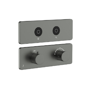 Picture of Exposed Part Kit of CLOUD Touch Shower System with 2 outlets - Graphite