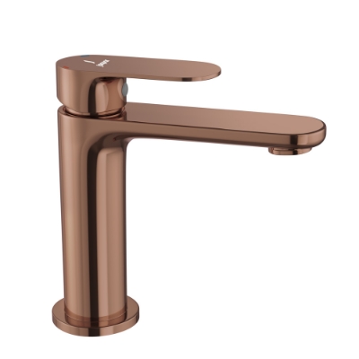 Picture of Single Lever Basin Mixer - Blush Gold Bright PVD