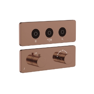 Picture of Exposed Part Kit of CLOUD Touch Shower System with 3 outlets - Blush Gold Bright PVD