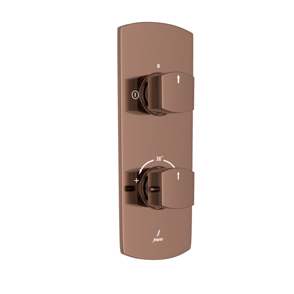 Picture of Aquamax Thermostatic Shower Mixer - Blush Gold Bright PVD