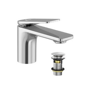 Picture of Single lever basin mixer with click clack waste - Chrome