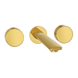Picture of Exposed Part Kit of In-wall 3-Hole Basin Mixer - Gold Bright PVD