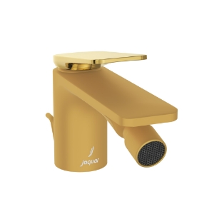 Picture of Single Lever Bidet Mixer with Popup Waste - Lever: Gold Bright PVD | Body: Gold Matt PVD