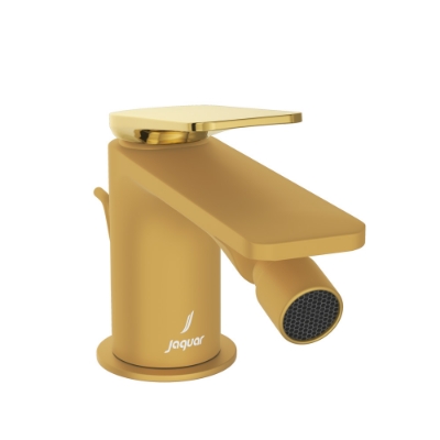 Picture of Single Lever Bidet Mixer with Popup Waste - Lever: Gold Bright PVD | Body: Gold Matt PVD