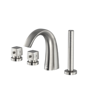 Picture of 4-Hole Thermostatic Bath & Shower Mixer - Stainless Steel