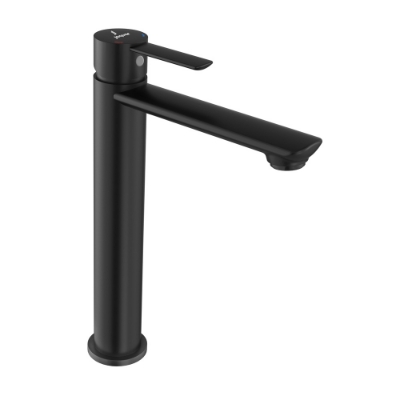 Picture of Single Lever High Neck Basin Mixer - Black Matt