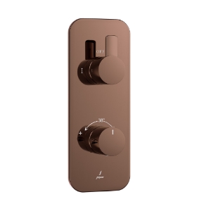 Picture of Aquamax Exposed Part Kit of Thermostatic Shower Mixer - Blush Gold Bright PVD