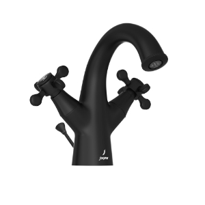 Picture of Monoblock Basin Mixer with popup waste - Black Matt