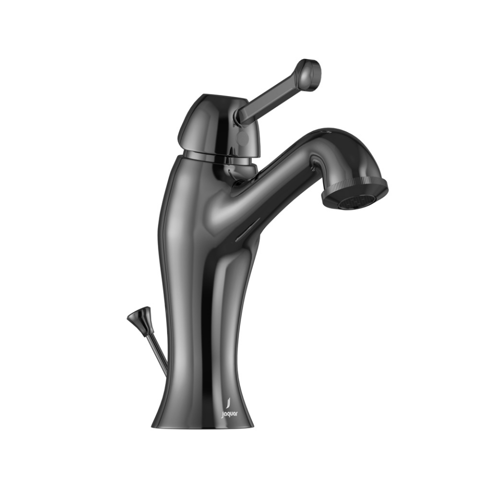 Picture of Single Lever Basin Mixer with Popup Waste - Black Chrome