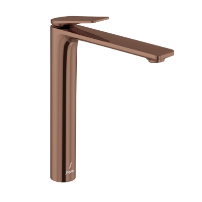 Picture of Single Lever High Neck Basin Mixer - Blush Gold Bright PVD