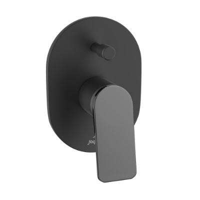Picture of Single Lever In-wall Diverter - Lever: Black Chrome | Body: Black Matt
